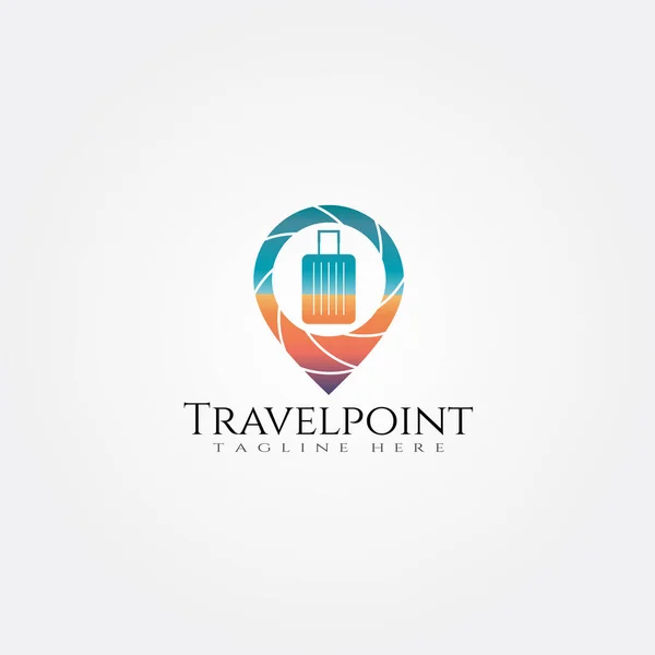 Ταξιδιωτικό Πρακτορείο Πρότυπο Εικονίδιο Δημιουργικό Διάνυσμα Σχεδιασμό Λογότυπο Στοιχείο Απεικόνισης — Διανυσματικό Αρχείο