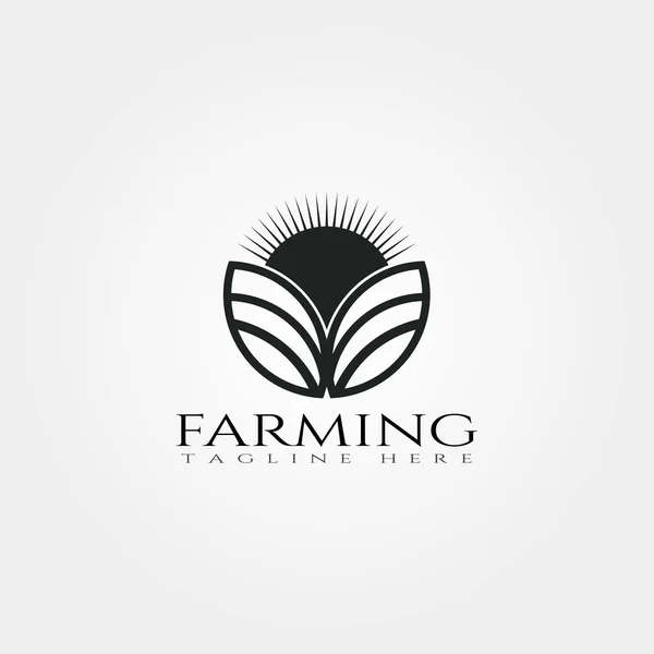 Szablon Ikony Gospodarstwa Projekt Twórczego Wektora Logo Plantacja Symbol Rolnictwa — Wektor stockowy