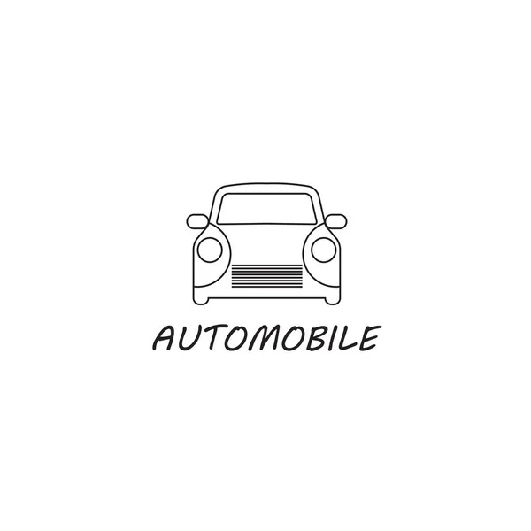 Modelo Ícone Tecnologia Carro Design Logotipo Vetor Criativo Emblema Automóvel — Vetor de Stock