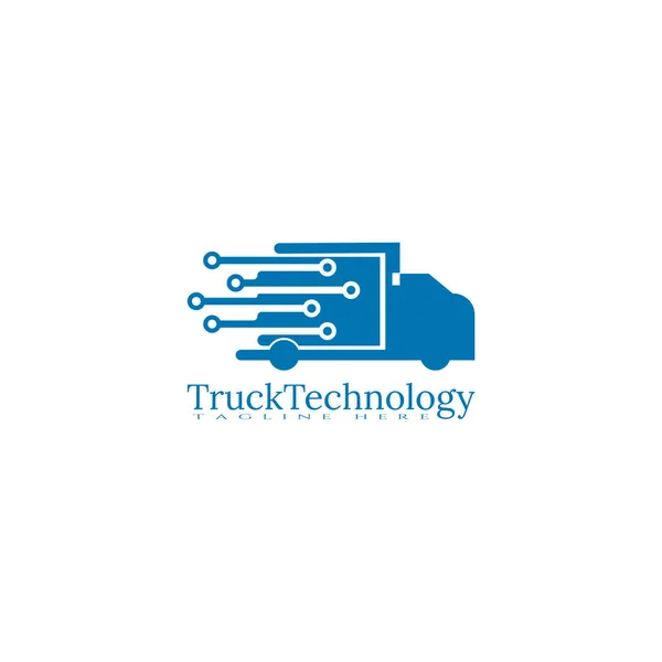 Lkw Technologie Icon Vorlage Kreative Vektor Logo Design Emblem Illustrationselement — Stockvektor