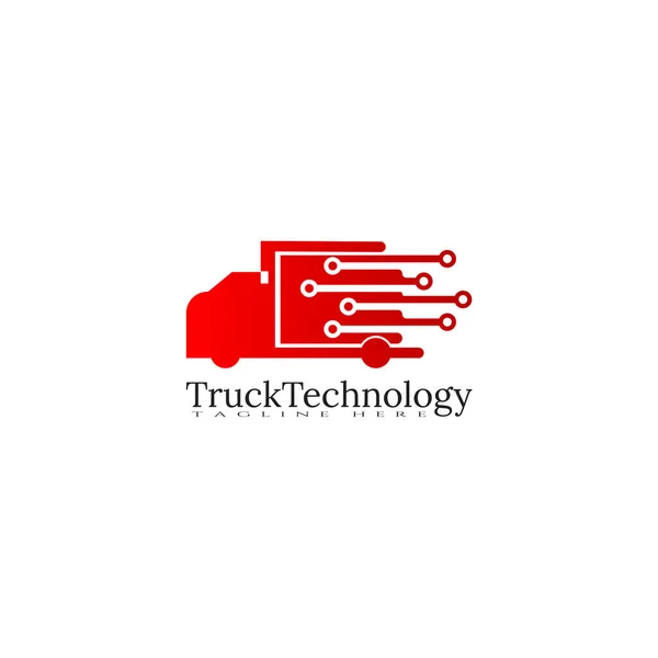 Πρότυπο Εικονίδιο Τεχνολογίας Φορτηγών Δημιουργικό Σχέδιο Λογότυπων Φορέων Έμβλημα Στοιχείο — Διανυσματικό Αρχείο