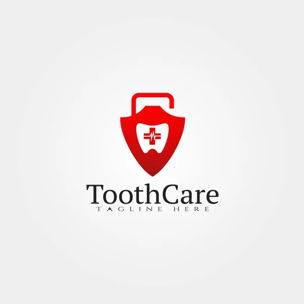 Tooth Icon Template Dental Logo Medical Creative Vector Design — Stock Vector