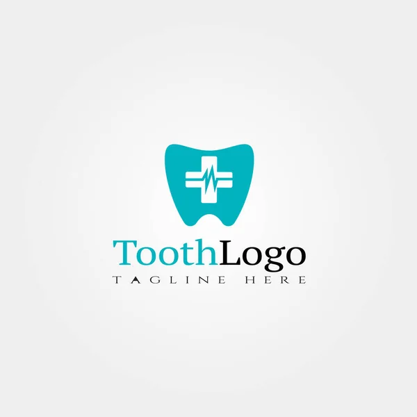 Шаблон Значка Зуба Стоматологічний Логотип Медичний Креативний Векторний Дизайн — стоковий вектор