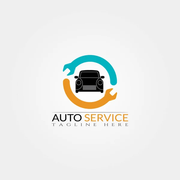 Auto Service Ikone Vorlage Kreative Vektor Logo Design Illustrationselement — Stockvektor