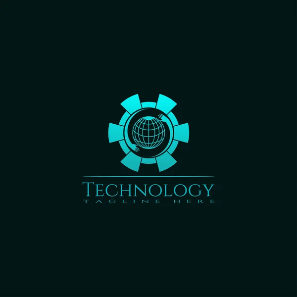 Modello Icona Tecnologica Design Creativo Del Logo Vettoriale Elemento Illustrazione — Vettoriale Stock
