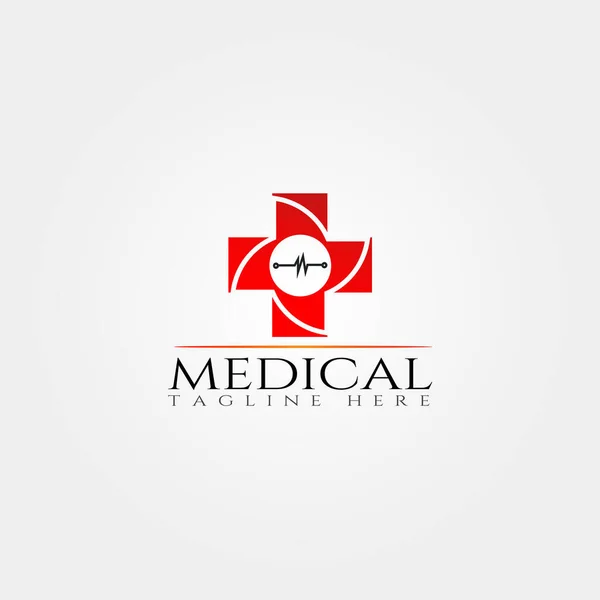 Modelo Ícone Médico Design Logotipo Vetor Criativo Elemento Ilustração — Vetor de Stock