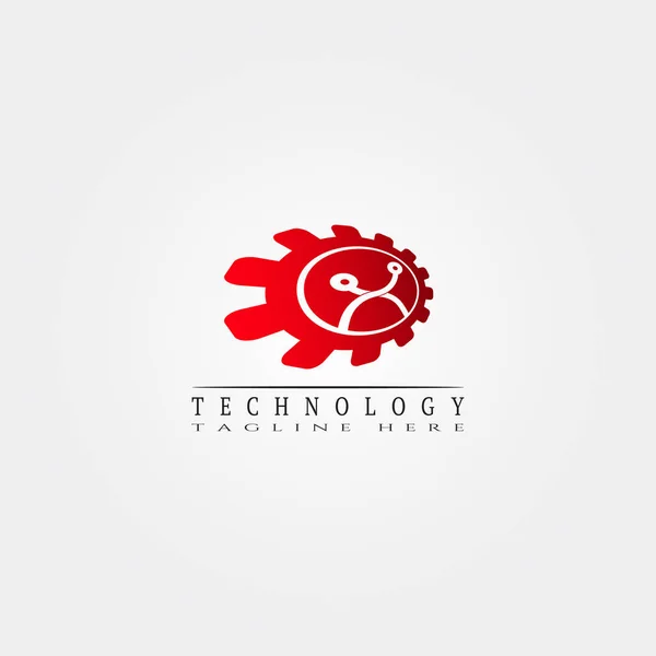 Technologie Icoon Template Creatief Vector Logo Ontwerp Verbinding Illustratie Elementen — Stockvector