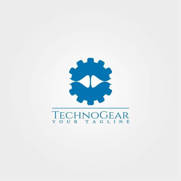 Plantilla Logotipo Engranaje Diseño Vectores Tecnología Para Empresas Elemento Ilustración — Archivo Imágenes Vectoriales