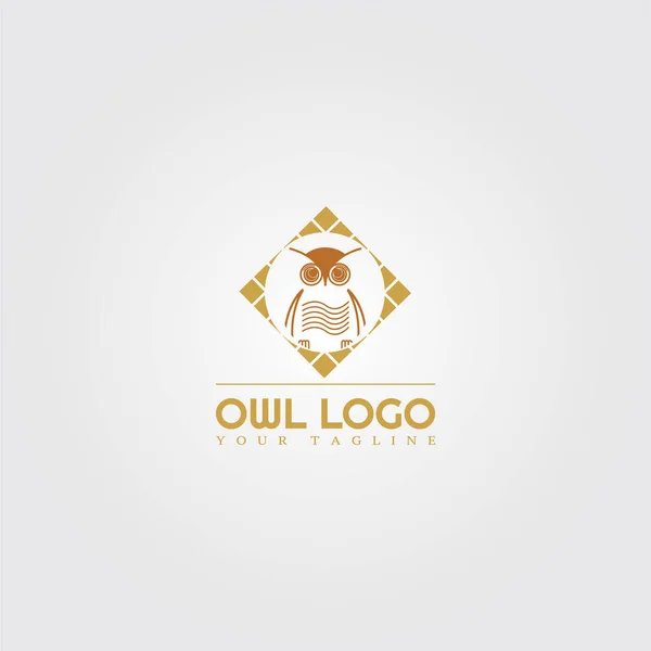 Plantilla Logotipo Búho Logotipo Vector Moderno Para Empresas Corporativas Diseño — Vector de stock