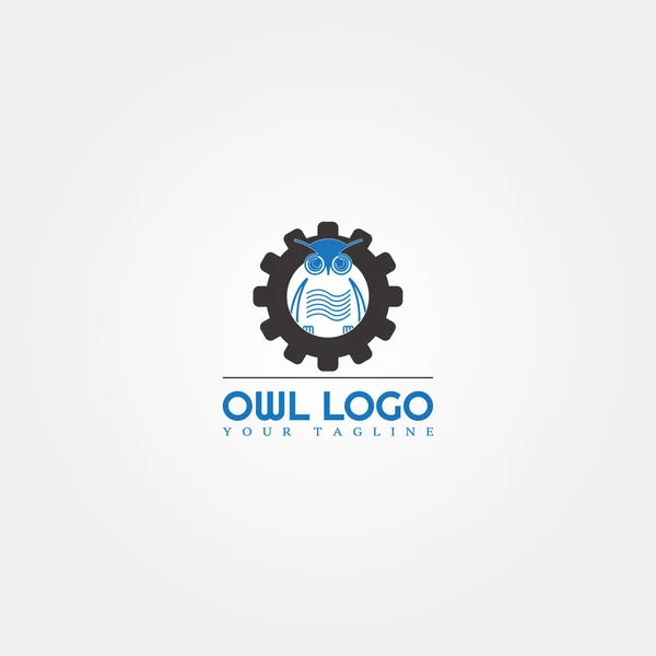 Plantilla Logotipo Búho Logotipo Vector Moderno Para Empresas Corporativas Diseño — Vector de stock