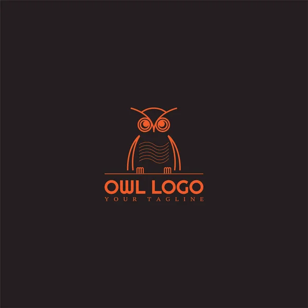 Plantilla Logotipo Búho Logotipo Vector Moderno Para Empresas Corporativas Diseño — Vector de stock