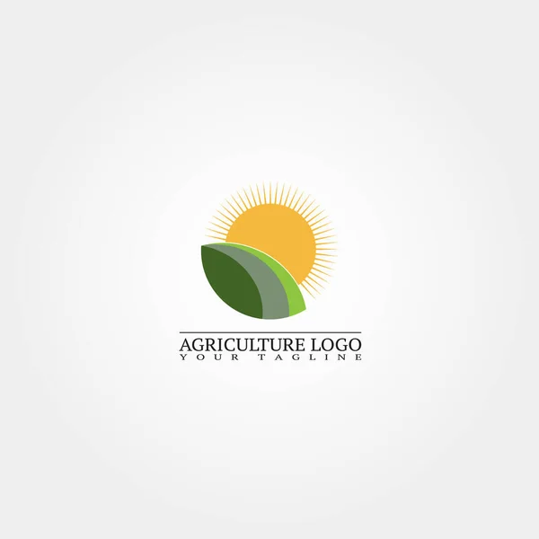 Plantilla Logotipo Agricultura Logotipo Vectorial Para Empresas Icono Agricultura Elemento — Vector de stock