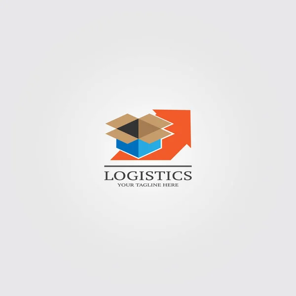 Logistik Logo Vorlage Vektor Logo Für Unternehmen Lieferung Von Waren — Stockvektor