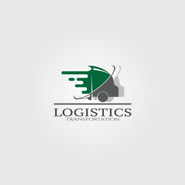 Trucking Transportation Logo Vector Logo Business Company Delivery Goods Logistic — 스톡 벡터