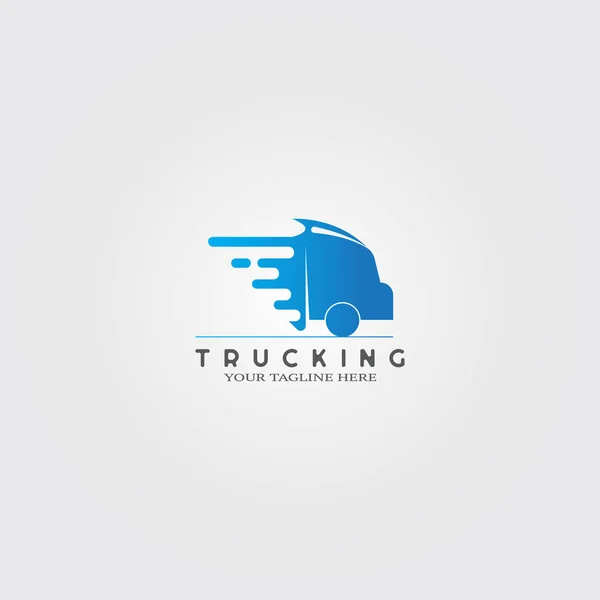 Logo Trasporto Del Camion Logo Vettoriale Azienda Aziendale Consegna Merci — Vettoriale Stock