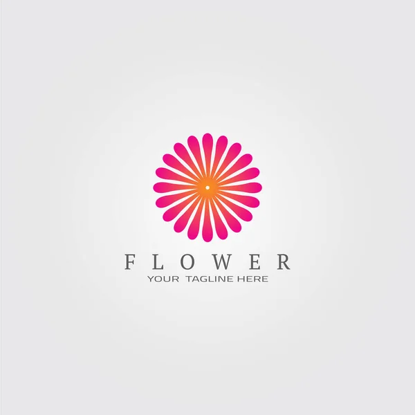 Nature Logo Template Vector Logo Business Corporate Flower Icon Spa — Stock Vector