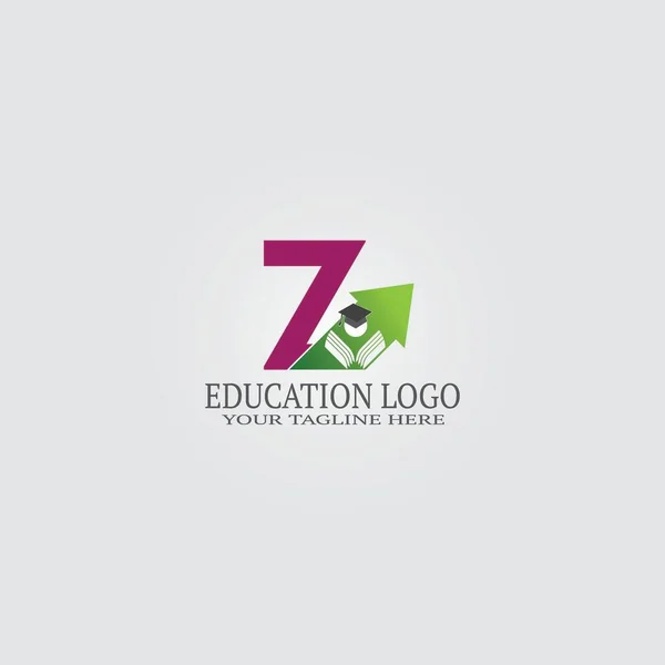Modèle Logo Éducatif Avec Lettre Logo Vectoriel Pour Identité Scolaire — Image vectorielle