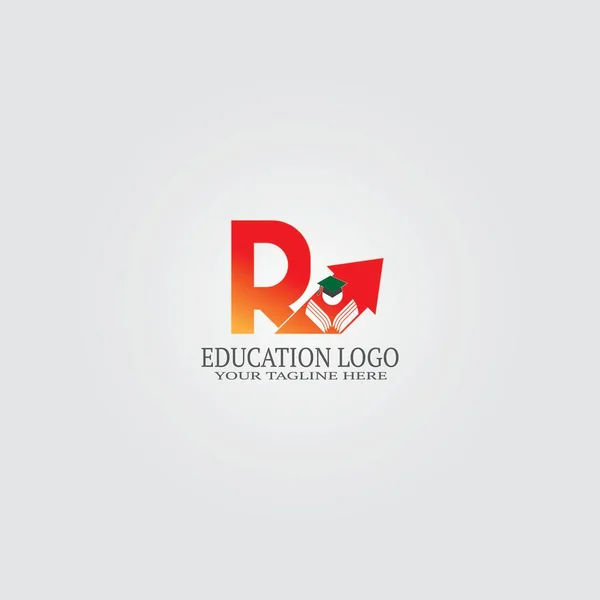 Modèle Logo Éducatif Avec Lettre Logo Vectoriel Pour Identité Scolaire — Image vectorielle