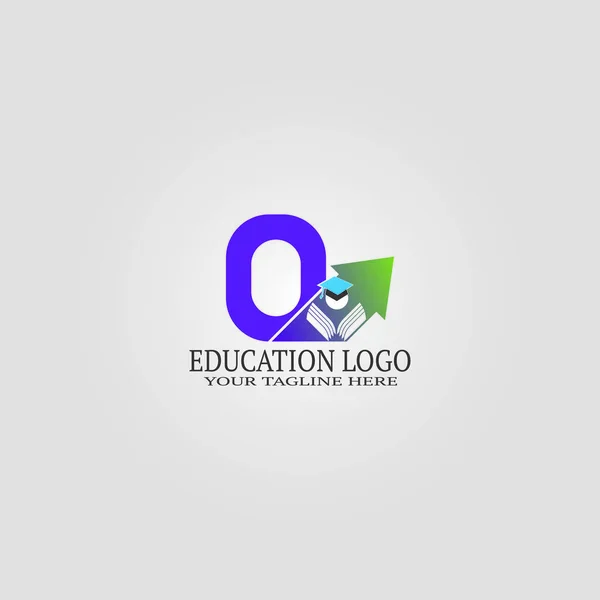 Educación Plantilla Logotipo Con Letra Logotipo Vectorial Para Identidad Escolar — Archivo Imágenes Vectoriales