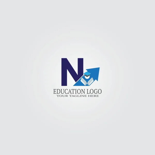 Modèle Logo Éducatif Avec Lettre Logo Vectoriel Pour Identité Scolaire — Image vectorielle