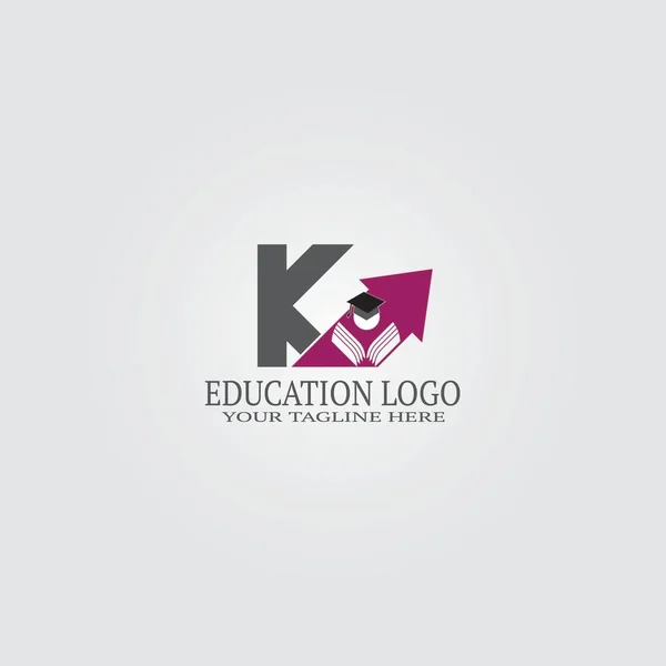 Шаблон Логотипа Образования Буквой Векторным Логотипом Международной Школьной Идентичности Элементами — стоковый вектор
