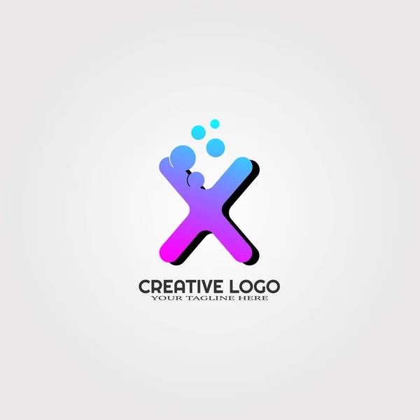 Creative Logo Template Vector Logo Τεχνολογία Για Επιχειρήσεις Concept Design — Διανυσματικό Αρχείο