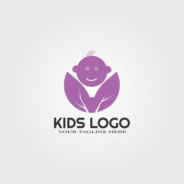 Μοντέρνα Παιδικά Πρότυπα Λογότυπο Vector Logos Για Τις Επιχειρήσεις Σημάδια — Διανυσματικό Αρχείο