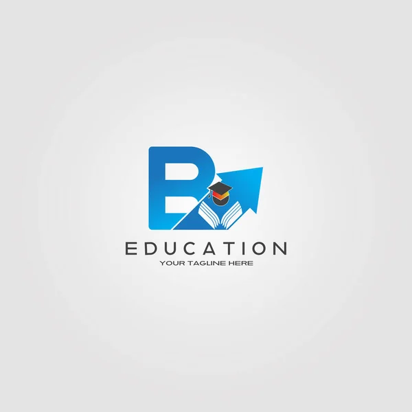 Modèle Logo Éducatif Logo Vectoriel Pour Identité Scolaire Internationale École — Image vectorielle