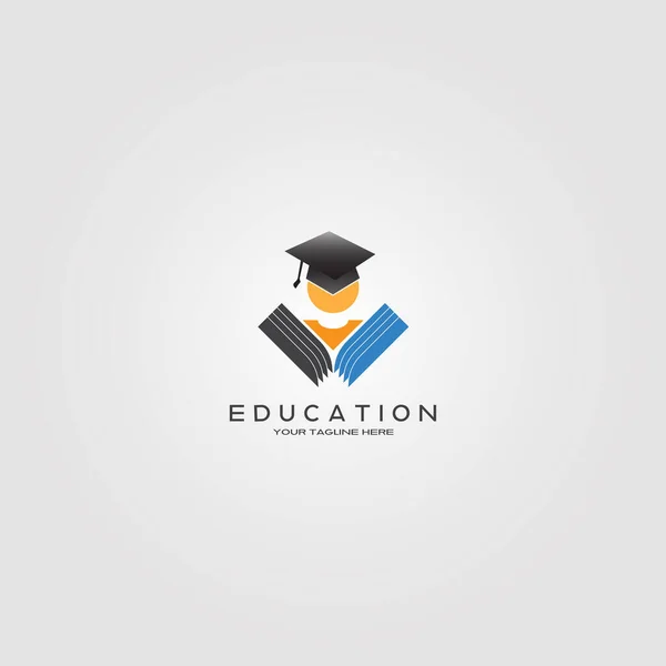 Modèle Logo Éducatif Logo Vectoriel Pour Identité Scolaire Internationale École — Image vectorielle