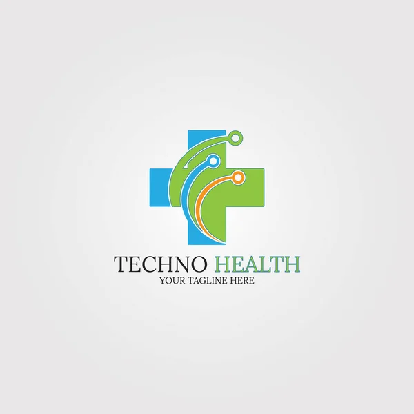 Gezondheidslogo Symbolen Van Toekomstige Medische Technologie Vectorillustratie Elementen — Stockvector