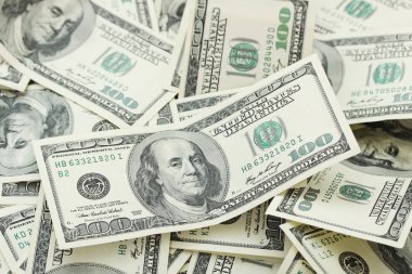 Paralı arka plan Amerikan 100 dolarlık banknotlar