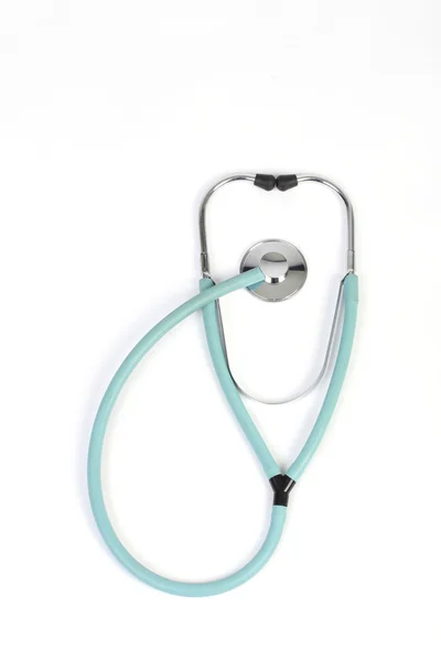 白い背景の上の医者の聴診器 — ストック写真