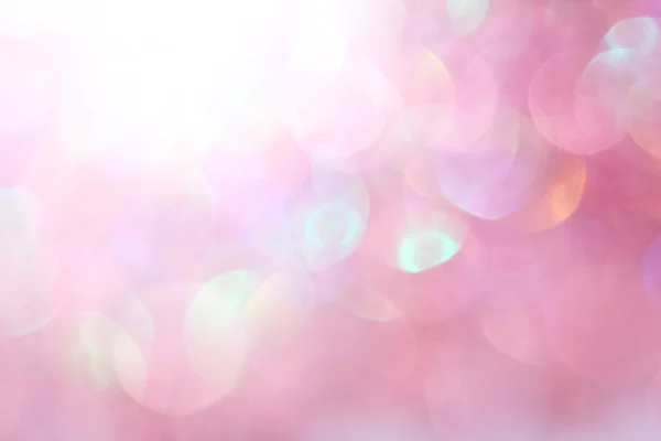 粉红色的节日圣诞节优雅抽象背景柔和的灯光 — 图库照片