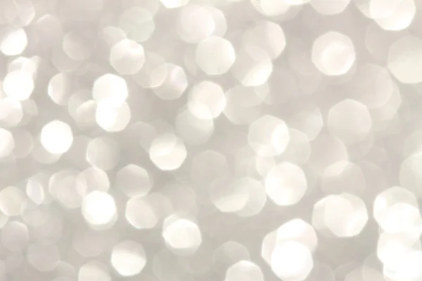 Blanco y plata festivo Navidad elegante abstracto fondo suave luces —  Fotos de Stock