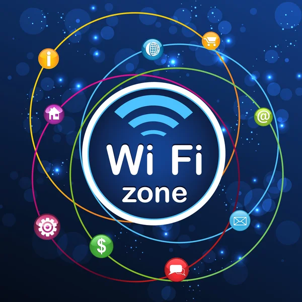 WiFi zóna — Stockový vektor