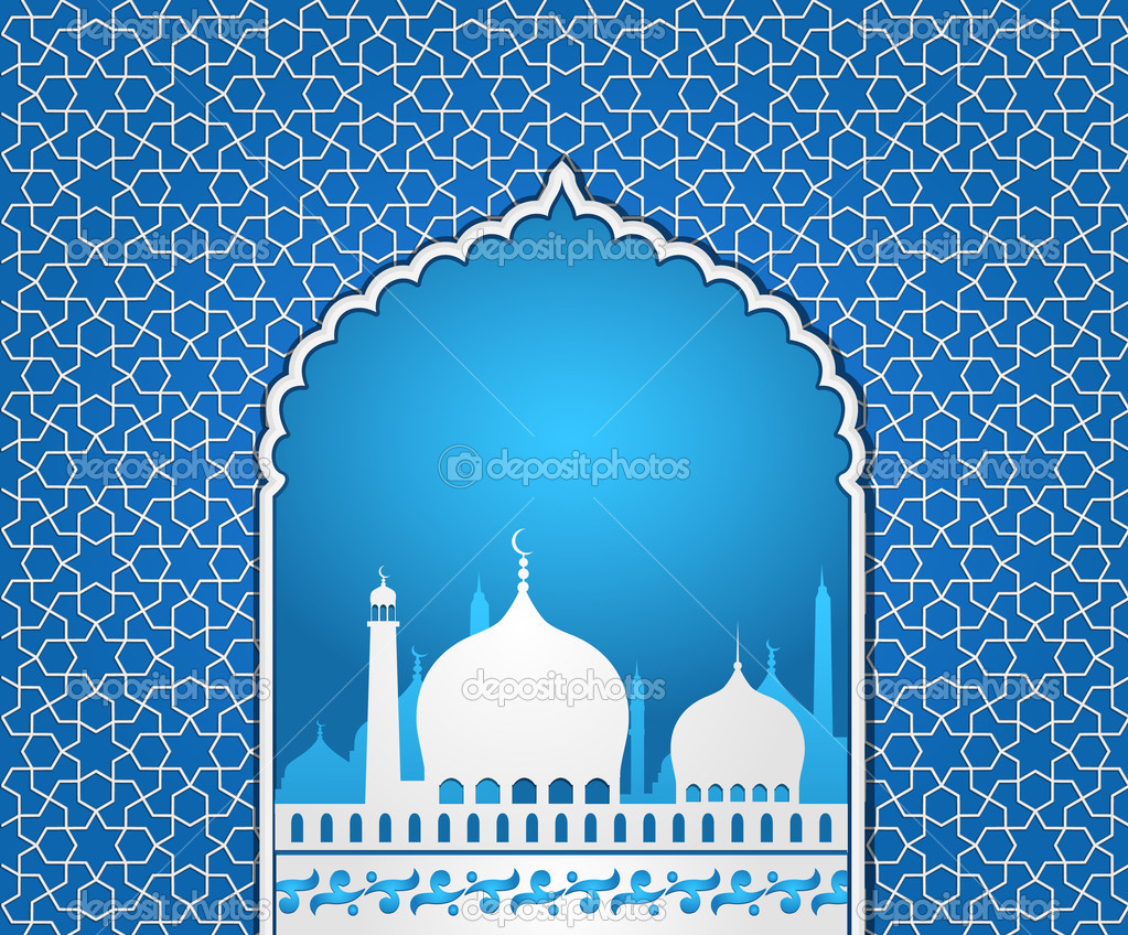 Islamic Mosque — Stock Vector © designtano #50235977