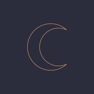 Simya 'nın gizemli mistik sihirli tılsım çizgisi simgesi. Ruhsal okültizm objesi. Liine geometrik rozeti.