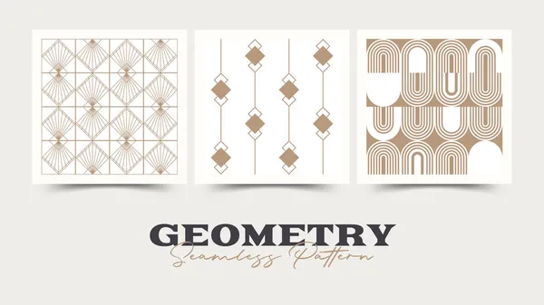 Geometry Seamless Pattern Vector Illustration — Stock Vector