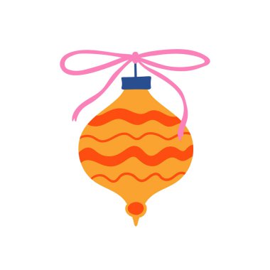 Yılbaşı vektörü simgeleri Xmas Hristiyanlarının yeni yıl süslemesi 