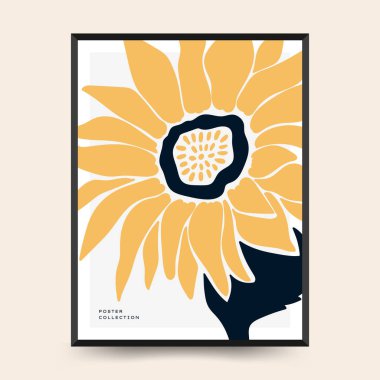 Barış Posteri vektör şablonu. Baskı için düzenlenebilir kart, dahili. Sarı ve Mavi.