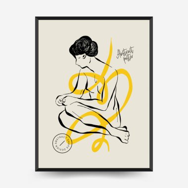 Antik heykeller dikey posterler. Modern kart, duvar sanatı.