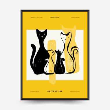 Antik heykeller dikey posterler. Modern kart, duvar sanatı.