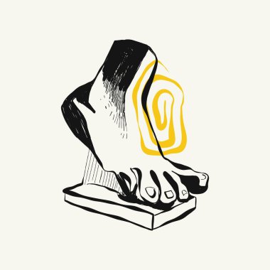 Antik tanrıça heykellerinin başlarının doğrusal çizimleri ve oyma tarzında mitolojik tanrı. Kafasında büyüyen dalla yaratıcı asgari doğrusal kadın vektörü.