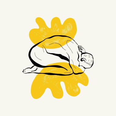 Antik tanrıça heykellerinin başlarının doğrusal çizimleri ve oyma tarzında mitolojik tanrı. Kafasında büyüyen dalla yaratıcı asgari doğrusal kadın vektörü.