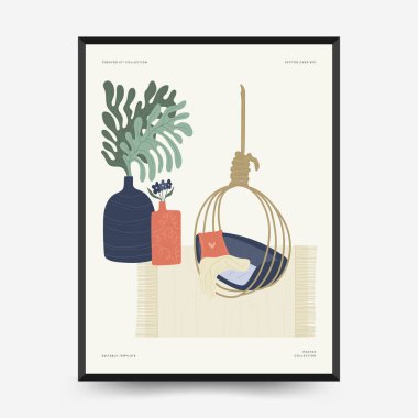 Doğa, bahçe ve manzara şablonu veya kartı. Çiçekler ve bitkiler evde ve dışarıda.