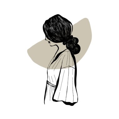 Modern abstract women. Minimalism concept. Female body, fashion. Matisse style. . Contemporary silhouette of woman. Hand drawn trendy vector posters, illustrations for print.