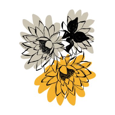 Modern abstract women. Minimalism concept. Female body, fashion. Matisse style. . Contemporary silhouette of woman. Hand drawn trendy vector posters, illustrations for print.