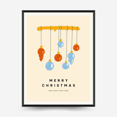 Merry Christmas and Happy New Year backgrounds, greeting cards, posters, holiday covers. Xmas festive templates