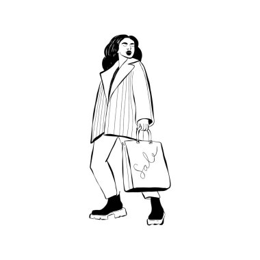 Modern abstract women. Minimalism concept. Female body, fashion. Matisse style. . Contemporary silhouette of woman. Hand drawn trendy vector posters, illustrations for print.