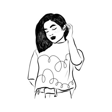 Modern abstract women. Minimalism concept. Female body, fashion. Matisse style. . Contemporary silhouette of woman. Hand drawn trendy vector posters, illustrations for print.